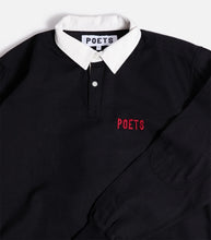 Load image into Gallery viewer, Poets Skateboarding Rugby Long Sleeve-Black
