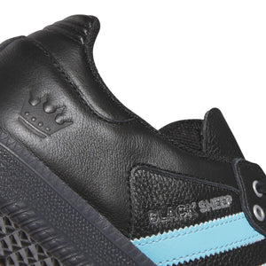 Adidas Charlotte FC x Black Sheep Samba ADV Shoes-Core Black/Cloud White/Ice Blue