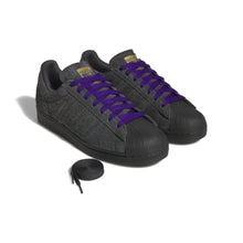 Load image into Gallery viewer, Adidas Superstar ADV Shoes-Carbon/Carbon/Collegiate Purple
