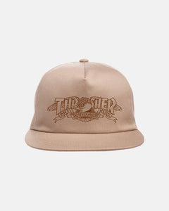 Anti Hero x Thrasher Mag Banner Snapback Hat-Khaki