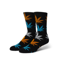 Load image into Gallery viewer, HUF Plantlife Repeat Crew Socks-Black
