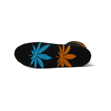Load image into Gallery viewer, HUF Plantlife Repeat Crew Socks-Black
