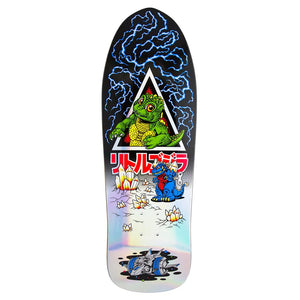 Santa Cruz x Godzilla Jr. Natas Shaped Deck