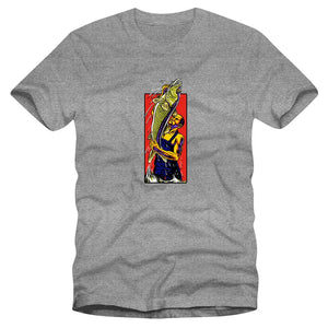 StrangeLove Skateboards Fish T-Shirt-Graphite Heather