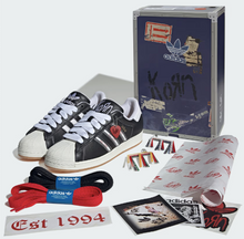 Load image into Gallery viewer, Adidas Superstar KoRn Shoes-Core Black / Transl / Better Scarlet
